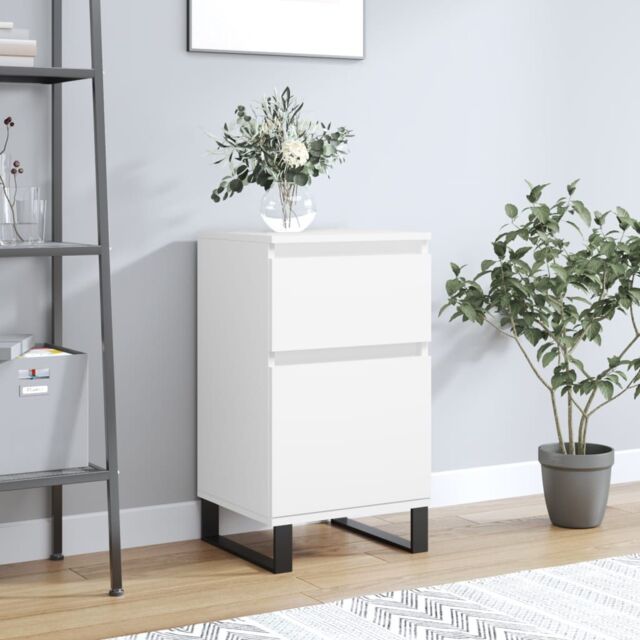 Berkfield Home Sideboard White 40x35x70 cm Engineered Wood - Size: 40 x 35 x 70 cm - image 1