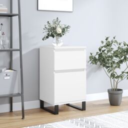 Berkfield Home Sideboard White 40x35x70 cm Engineered Wood - Size: 40 x 35 x 70 cm - thumbnail 1