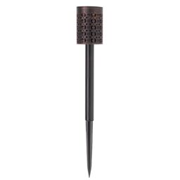 mysmartbuy Set of 8 Solar Powered Garden Stake Lights with Cut-Out Design in Black - thumbnail 4