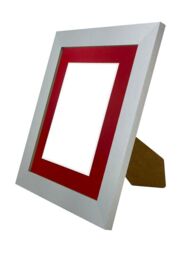 Frames & Mirrors 4U Metro Light Grey Frame with Red Mount for Image Size 9 x 7 Inch - thumbnail 4
