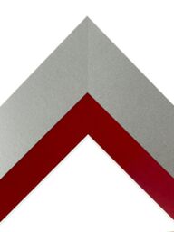Frames & Mirrors 4U Metro Light Grey Frame with Red Mount for Image Size 9 x 7 Inch - thumbnail 3