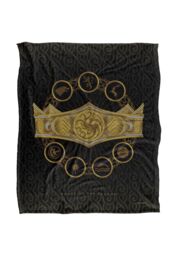 Warner Brothers House Of The Dragon Officially Licensed Silky Touch Super Soft Throw Blanket 152 x 127 cm in White - thumbnail 1