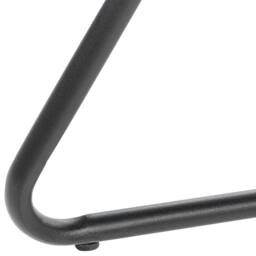 Wyld and Coco Armless Green Velvet Shell-Back Chair Black Metal Frame - thumbnail 7