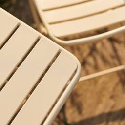Artemis Home Colourways Vibrant Folding Patio or Balcony Set in Beige - thumbnail 3
