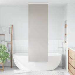 Berkfield Home Shower Roller Blind with Cassette 60x240 cm Fabric Width 56 cm in Grey - thumbnail 3