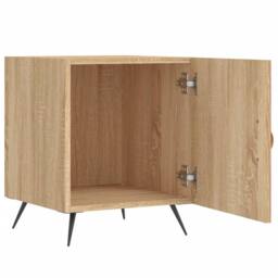Berkfield Home Bedside Cabinets 2 pcs Sonoma Oak 40x40x50 cm Engineered Wood in Brown - Size: 40 x 40 x 50 cm - thumbnail 5