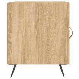 Berkfield Home Bedside Cabinets 2 pcs Sonoma Oak 40x40x50 cm Engineered Wood in Brown - Size: 40 x 40 x 50 cm - thumbnail 7