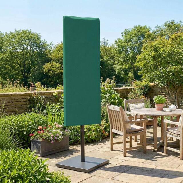 OUTSUNNY Garden Parasol Cover for 2-4.6m Umbrella Protector, Dark Green - image 1