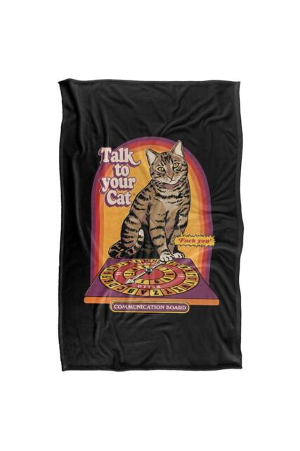 Steven Rhodes Talk To Your Cat Silky Touch Super Soft Throw Blanket - Size: Small - image 1