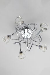 BHS Lighting Large Marianne Pendant Ceiling Light in Metallic Silver - thumbnail 2