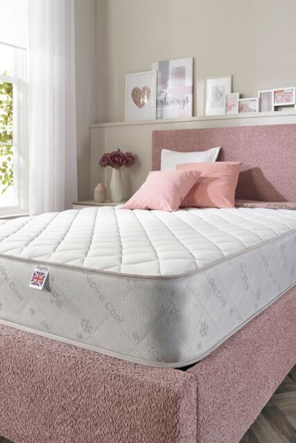 Aspire Natural Wool 600 Dual Layer Hybrid Mattress in White - Size: Small Single - image 1