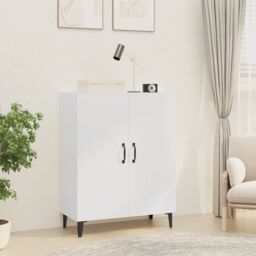 Berkfield Home Sideboard White 70x34x90 cm Engineered Wood - Size: 70 x 34 x 90 cm - thumbnail 1