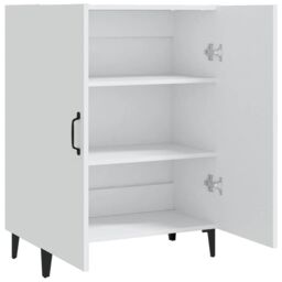 Berkfield Home Sideboard White 70x34x90 cm Engineered Wood - Size: 70 x 34 x 90 cm - thumbnail 4