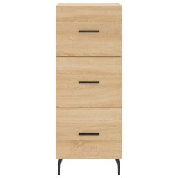 Berkfield Home Sideboard Sonoma Oak 34.5x34x90 cm Engineered Wood in Brown - thumbnail 6