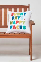Homescapes Luxury Waterproof Sunny Days Outdoor Cushion 45 x 45 cm, Set of 2 - Size: 45 cm x 45 cm - thumbnail 2