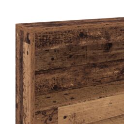 Berkfield Home Storage Headboard with Shelf Old wood 140 cm Engineered wood in Brown - thumbnail 8