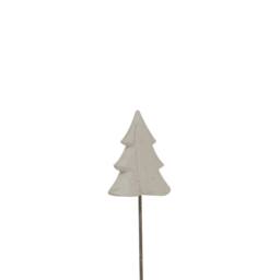 Lemon Pavilion Furniture and Decor Whitewashed Rustic Tree on Stand - Metal - L9 x W12 x H44 cm - White - thumbnail 2