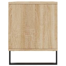 Berkfield Home TV Cabinet Sonoma Oak 100x34.5x44.5 cm Engineered Wood in Light Brown - thumbnail 7