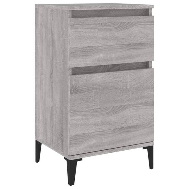 Berkfield Home Bedside Cabinet Grey Sonoma 40x35x70 cm - Size: 40 x 35 x 70 cm - image 1
