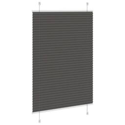 Berkfield Home Pleated Blind Black 90x100 cm Fabric Width 89.4 cm Polyester - thumbnail 4