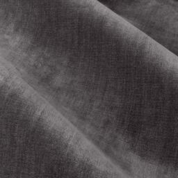 Yard Heavy Chenille Velvet Room Darkening Eyelet Curtain Pair in Charcoal - Size: 168 cm width x 229 cm drop - thumbnail 5
