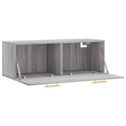 Berkfield Home Wall Cabinet Grey Sonoma 100x36.5x35 cm Engineered Wood - thumbnail 6