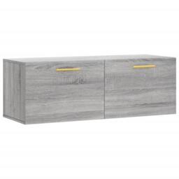 Berkfield Home Wall Cabinet Grey Sonoma 100x36.5x35 cm Engineered Wood - thumbnail 2