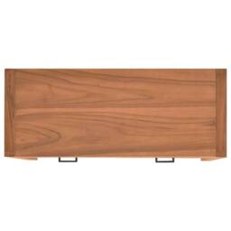 Berkfield Home TV Cabinet 100x40x45 cm Teak Wood in Brown - Size: 100 x 40 x 45 cm - thumbnail 5