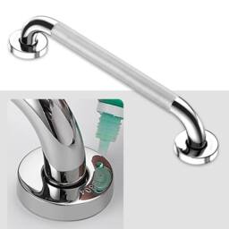 Havendro 50cm Anti Slip Shower Grab Handle Stainless Steel Bath Grab Rail in Silver - thumbnail 1
