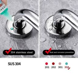 Havendro 50cm Anti Slip Shower Grab Handle Stainless Steel Bath Grab Rail in Silver - thumbnail 3