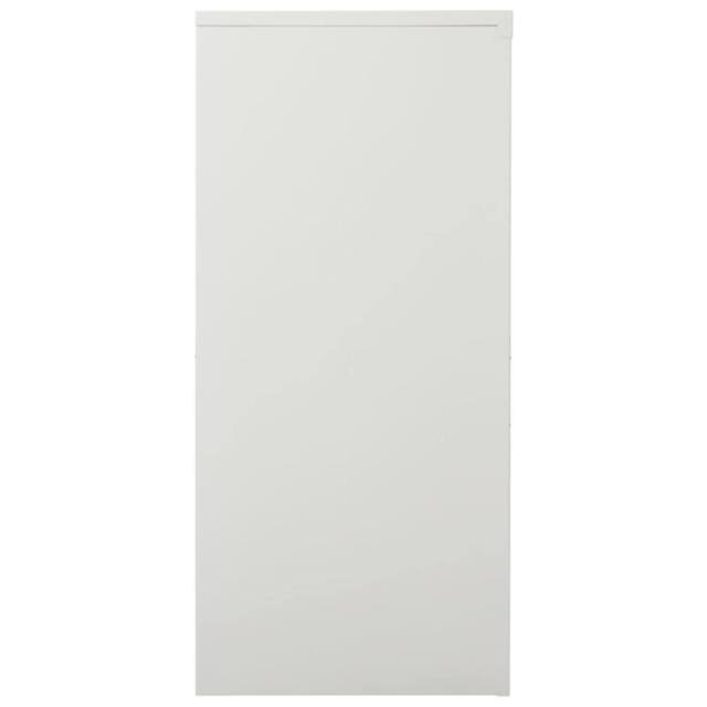 Berkfield Home Sliding Door Cabinet Light Grey 90x40x90 cm Steel - Size: 90 x 40 x 90 cm - image 1
