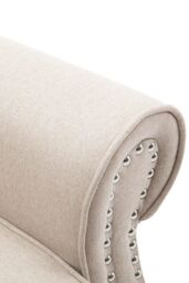 More4Homes Duxford Fabric Pushback Recliner Armchair Sofa Occasional Chair in Beige - thumbnail 5