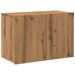 Berkfield Home TV Cabinet Wall-mounted Artisian Oak 60x30x41 cm in Brown - Size: 60 x 30 x 41 cm - thumbnail 2