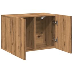 Berkfield Home TV Cabinet Wall-mounted Artisian Oak 60x30x41 cm in Brown - Size: 60 x 30 x 41 cm - thumbnail 6