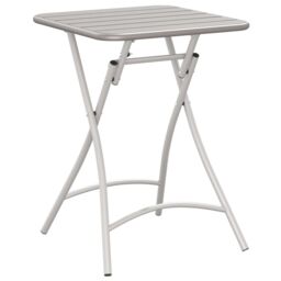 Berkfield Home Folding Garden Table Beige 55x55x73 cm Steel - Size: 55 x 55 x 73 cm - thumbnail 6