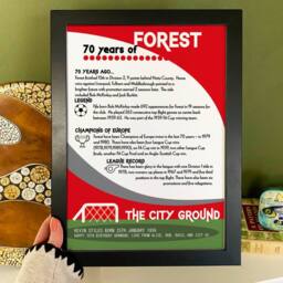 Afewhometruths Personalised 70th Birthday Gift Print Gift For Football Fans - thumbnail 3