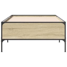 Berkfield Home Bed Frame without Mattress Sonoma Oak 75x190 cm Small Single in Brown - thumbnail 4