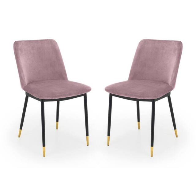 Cheshire Celeste Premium Dusky Pink Dining Chairs - Set of 2 in Dusty Pink - image 1