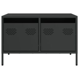 Berkfield Home TV Cabinet Black 68x50x43.5 cm Cold-rolled Steel - thumbnail 6