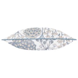 Wylder Ophelia Floral Jacquard Cushion in Blue - Size: 50 cm x 50 cm - thumbnail 3