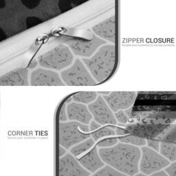 Grace Premium Duvet Cover Set Brushed Microfiber With Zipper Closure - Size: King - thumbnail 8
