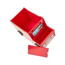 Liberty House Toys Kids Fire Engine Toy Box in Red - thumbnail 9