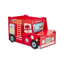 Liberty House Toys Kids Fire Engine Toy Box in Red - thumbnail 7