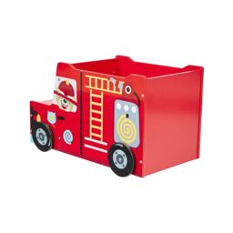 Liberty House Toys Kids Fire Engine Toy Box in Red - thumbnail 8