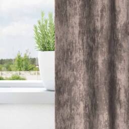 Berkfield Home Grommet Curtains Cappuccino Polyester 140 x 175 cm in Brown - thumbnail 3