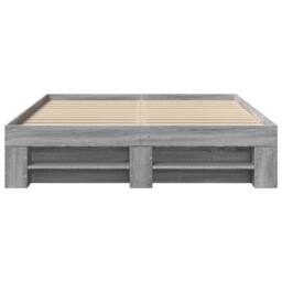 Berkfield Home Durable Bed Frame Frame Grey Sonoma 120x190 cm Small Double Wood - thumbnail 5