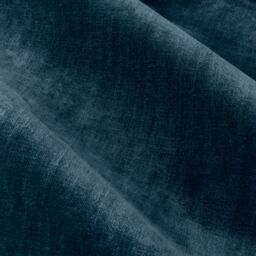 Yard Heavy Chenille Velvet Room Darkening Eyelet Curtain Pair in Navy - Size: 229 cm width x 183 cm drop - thumbnail 5