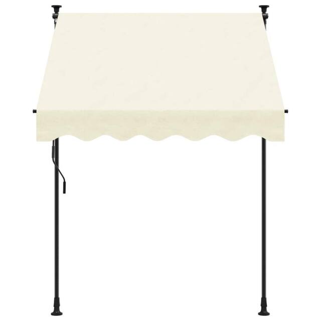 Berkfield Home Retractable Awning Cream 200x150 cm Fabric & Steel - image 1