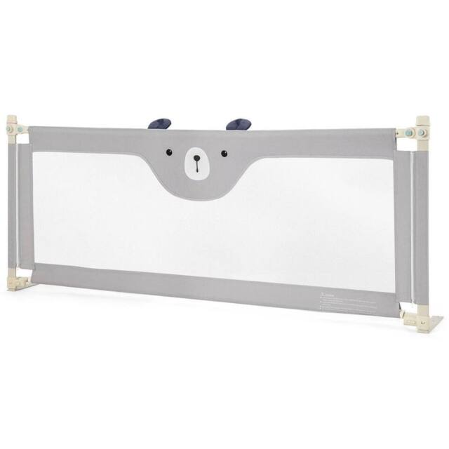 Kelvenix Bed Guard Foldable Mesh Bedside Guardrail in Grey - Size: 100.8 cm - 108.8 cm - image 1