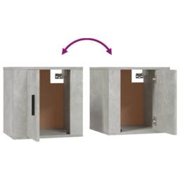 Berkfield Home Wall Mounted TV Cabinet Concrete Grey 40x34, 5x40 cm - thumbnail 8